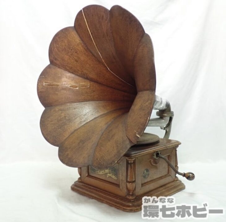 三光堂 DISC GRAPHOPHONE ラッパ型蓄音機
