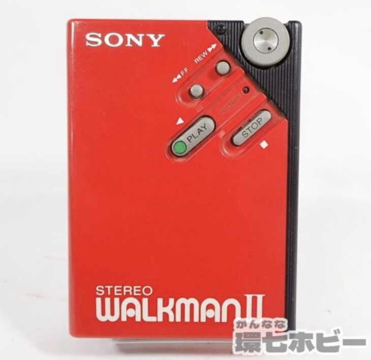 ソニー SONY ウォークマンII WM-2 レッドポータブルプレーヤー