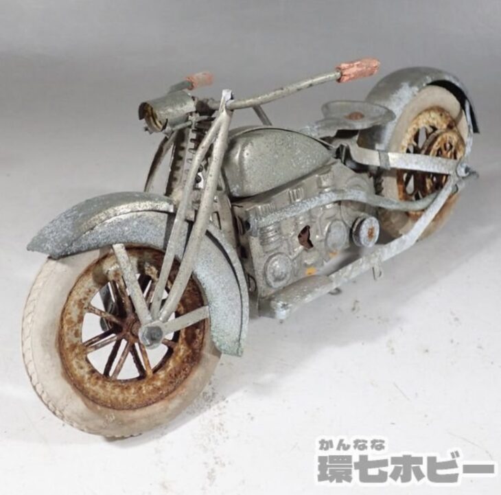 戦前 ブリキ ゼンマイ動力 オートバイ バイク