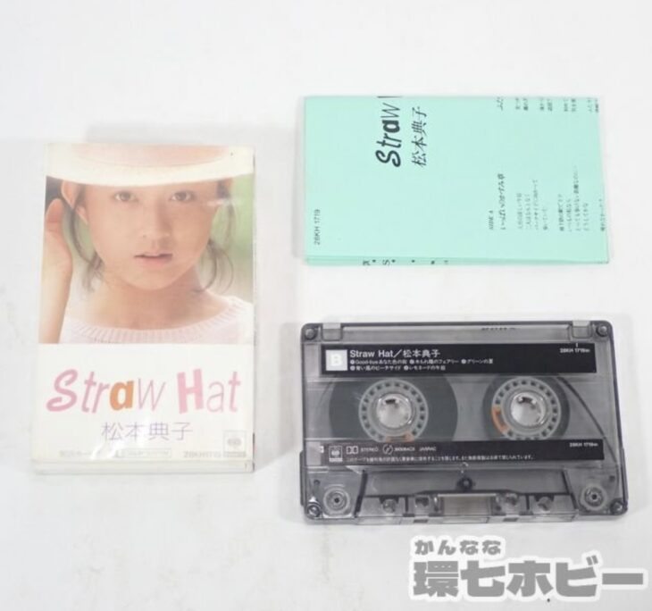 ソニー 松本典子 Straw Hat ストローハット カセットテープ 歌詞カード付