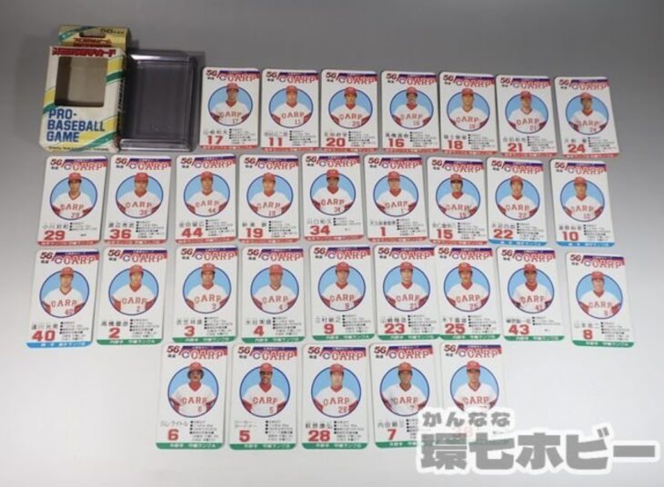 昭和56年度版 旧タカラ プロ野球ゲーム 広島東洋カープ カードゲーム