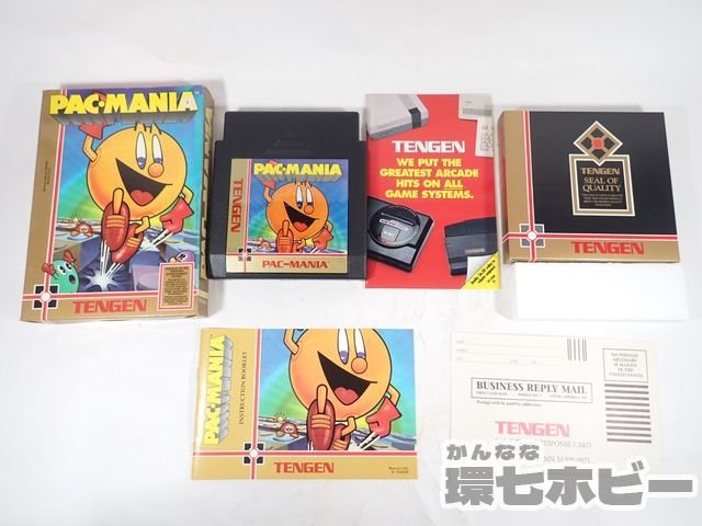 NES テンゲン パックマニア パックマン 北米版 ソフト 箱・説明書・ハガキあり