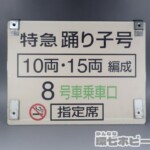 JR東日本 185系 特急 踊り子号 鉄道プレート 乗車口案内板 看板 プラ製