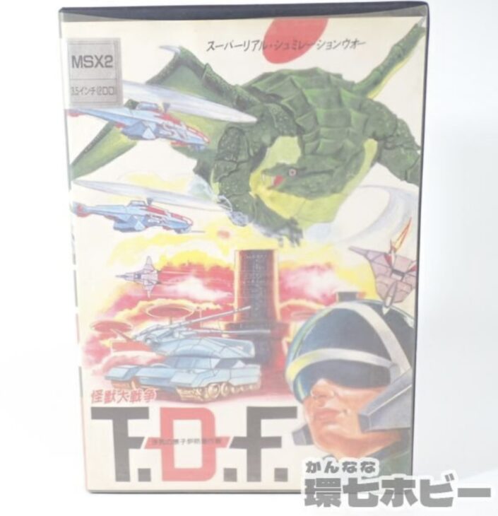 MSX2 データウエスト 怪獣大戦争 T.D.F. 決死の原子炉防衛作戦 箱・説明書・ハガキ有