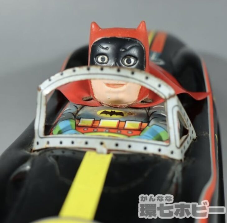 マスダヤ 増田屋 バットマン BATMAN バットマンカー 日本製 ブリキ ソフビ 箱付