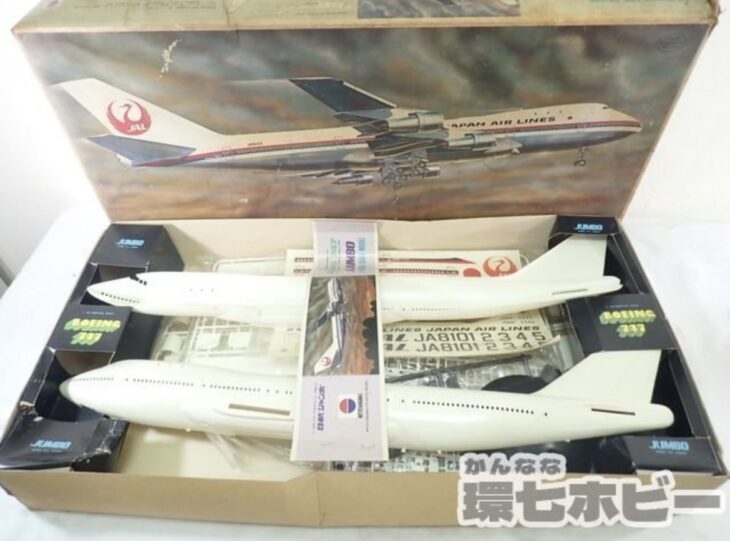 未組立 日東科学 NITTO 1/100 ボーイング747 JAL JUMBO 日航 ジャンボ 旅客機 飛行機 プラモデル