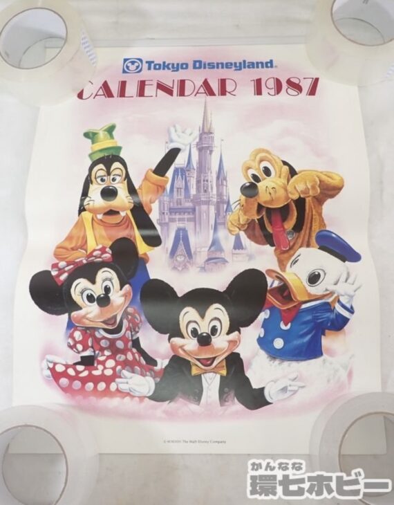 未裁断 1987年 当時物 東京ディズニーランド 47㎝×37㎝ カレンダー