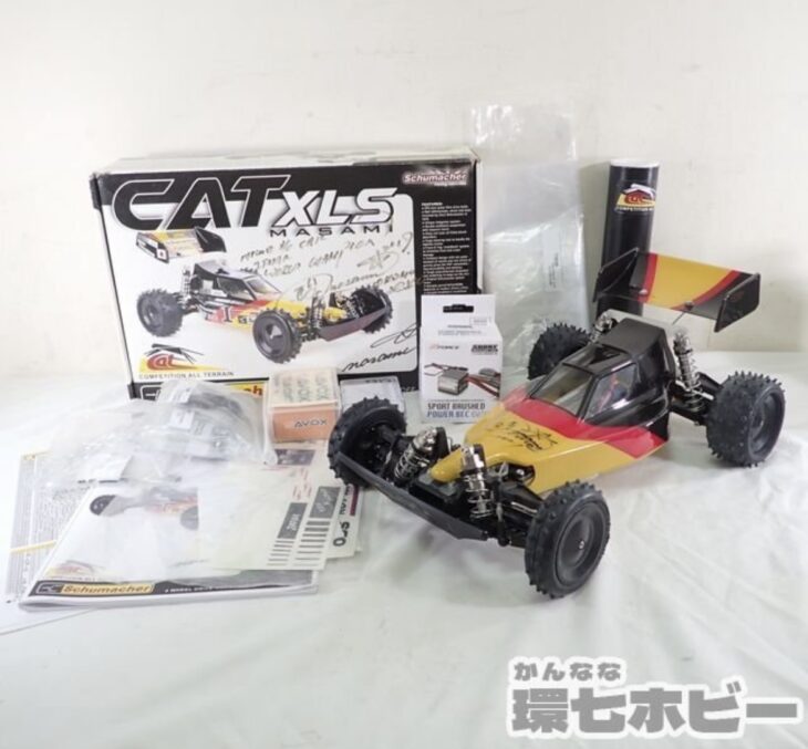 広坂正明 広坂正美 直筆サイン入り メカ組込 Schumache シュマッカー 1/10 CAT XLS 復刻版 電動RC ラジコン