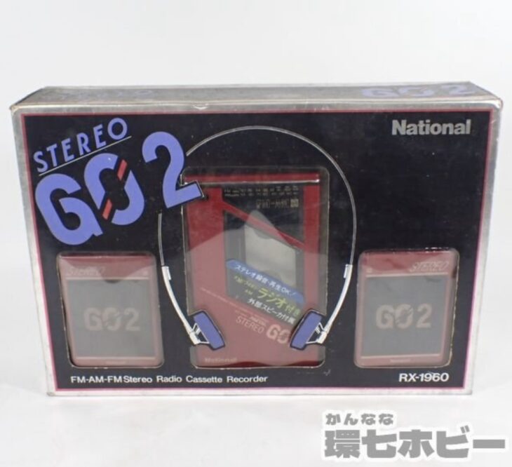 展示品 ナショナル National RX-1960 GO2 AM/FM ポータブル カセットプレーヤー