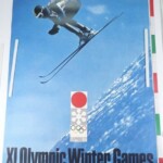 亀倉雄策 冬季オリンピック 札幌 第2号 スキー 滑降 1972年 B1 ポスター