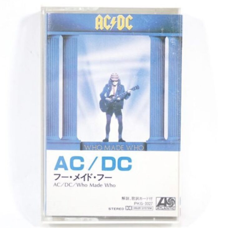 見本盤 国内盤 AC/DC フー・メイド・フー カセットテープ 歌詞カード有