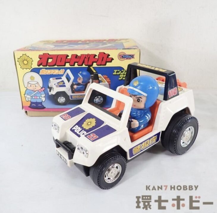 ミツワ トット オフロード パトカー ポリスマン ソフビ付き ミニカー