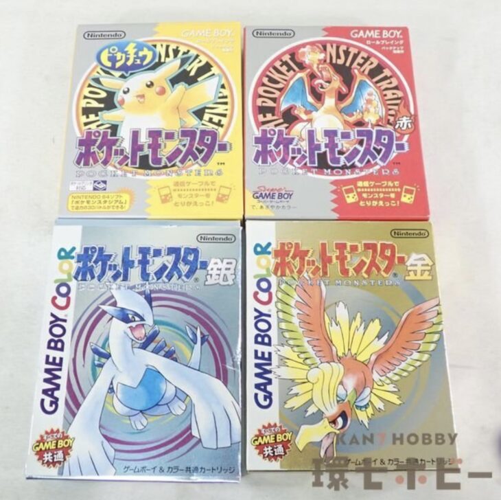 GB GBC ポケットモンスター 赤 ピカチュウ 金 銀 空箱 ゲームボーイ ソフト ポケモン