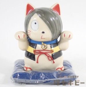 当時物 ゲゲゲの鬼太郎 招き猫 貯金箱 陶器製