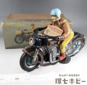 マスダヤ 増田屋 EXPERT MOTOR CYCLIST サイクリスト 日本製 箱付 ブリキ