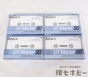 新品未開封 SONY ソニー クロームポジション UX Master 90 60 カセットテープ 4本