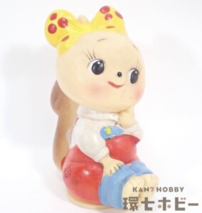 安田信託銀行 こりすのぽっこちゃん ソフビ 貯金箱