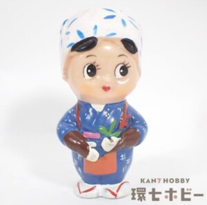 グリコ ドラゴンボールZ 缶トランク お菓子容器 静岡銀行 茶摘み娘 ソフビ 貯金箱