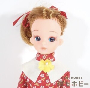 旧タカラ 2代目 リカちゃん 着せ替え人形 本体 洋服セット 顔アップ