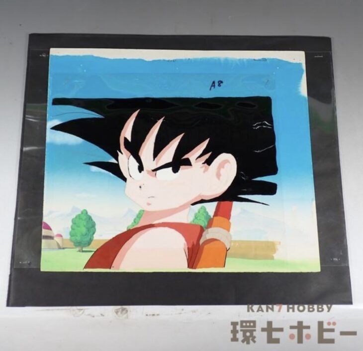 ドラゴンボール 第119話[きまるか伝説の魔封波]孫悟空(アニメーター:佐藤正樹)背景付 セル画