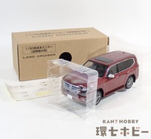 未使用 ディーラー純正 トヨタ 1/30 ランドクルーザー レッド カラーサンプルミニカー 店頭用色見本