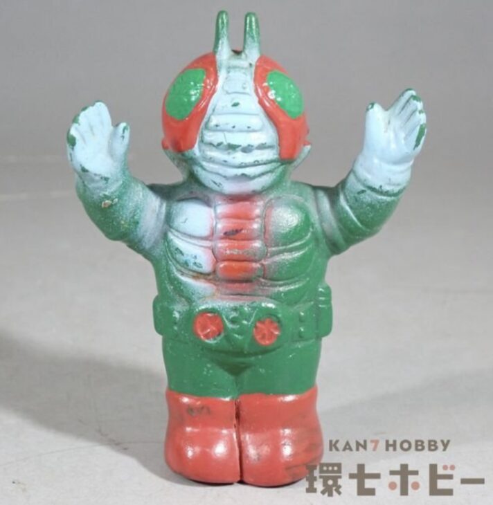 当時物 仮面ライダーV3 ソフビ 指人形 ジャンク