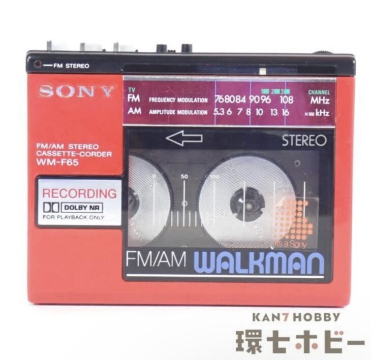 SONY ソニー ウォークマン ポータブル カセットプレーヤー WM-F65 レッド ジャンク