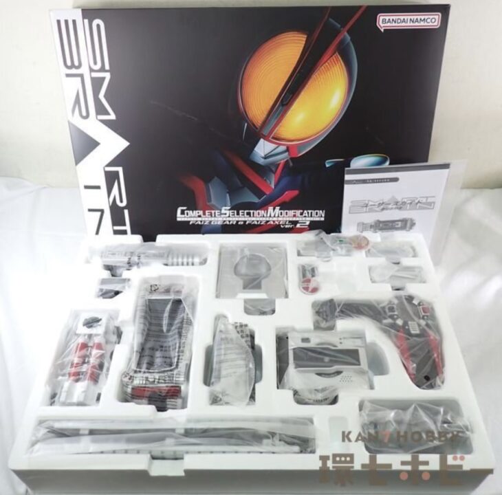美品 バンダイ CSM コンプリートセレクションモディフィケーション 仮面ライダー555 ファイズギア&アクセル ver2