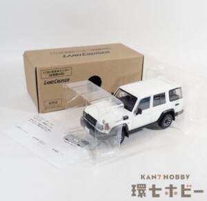 未使用 ディーラー純正 トヨタ 1/30 ランドクルーザー70 ホワイト 店頭用色見本 カラーサンプル ミニカー