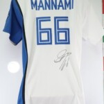 万波中正 直筆サイン入り 日本ハムファイターズ 66 Lサイズ ユニフォーム