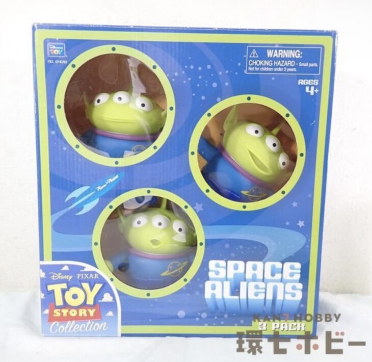 未使用 THINKWAY TOYS スペースエイリアン リトルグリーンメン トイストーリー フィギュア ソフビ