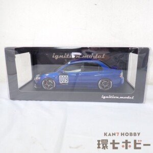 イグニッションモデル 1/18 三菱ランサー エボリューション IX CT9A ブルー ミニカー