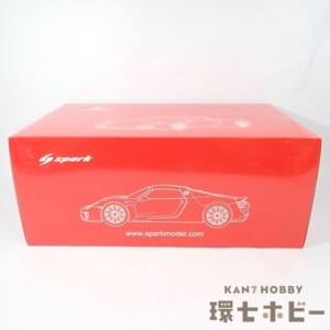 未使用 スパーク spark 1/18 ポルシェ918 スパイダー レッド ミニカー