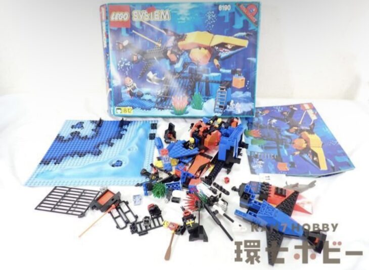 当時物 LEGO レゴ デビルシャークブラックベース レゴシステム #6190 ジャンク