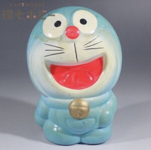 当時物 パチ 無版権 ドラえもん 陶器 貯金箱