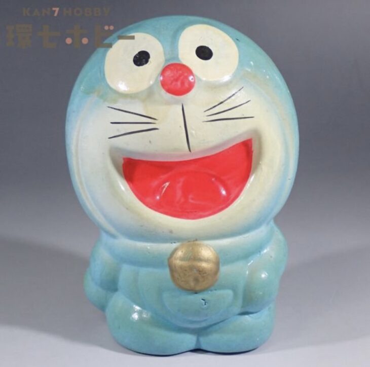 当時物 パチ 無版権 ドラえもん 陶器 貯金箱