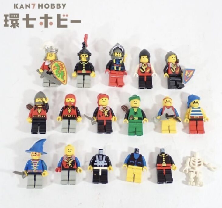 当時物 LEGO レゴ ミニフィグ お城シリーズ キャッスル 近衛兵 海賊 パーツ 大量セット まとめ ジャンク
