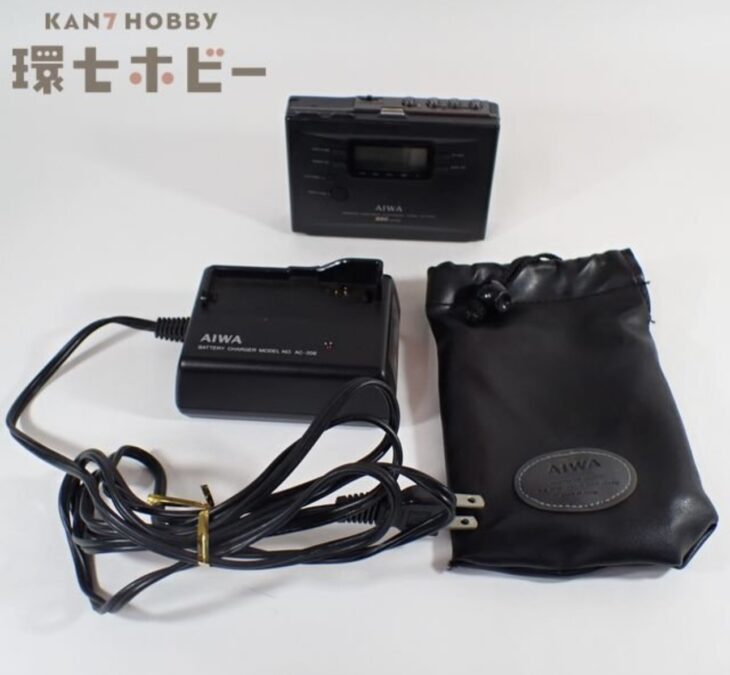 AIWA アイワ ポータブル カセットプレーヤー HS-RX50 充電器 AC-208 ジャンク