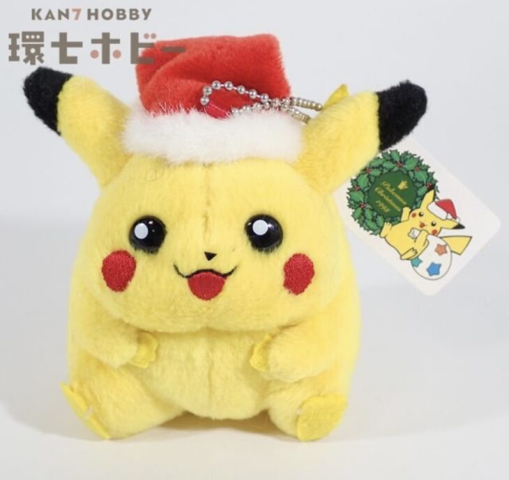 1998年 ポケモンセンター ポケモン ピカチュウ サンタ キーホルダー ぬいぐるみ