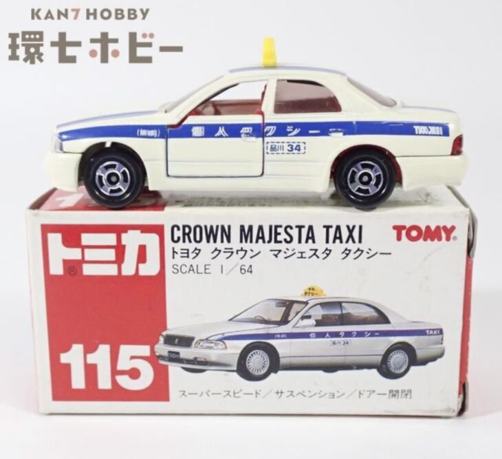 トミカ 115 1/64 トヨタ クラウン マジェスタ タクシー 日本製 赤箱 ミニカー