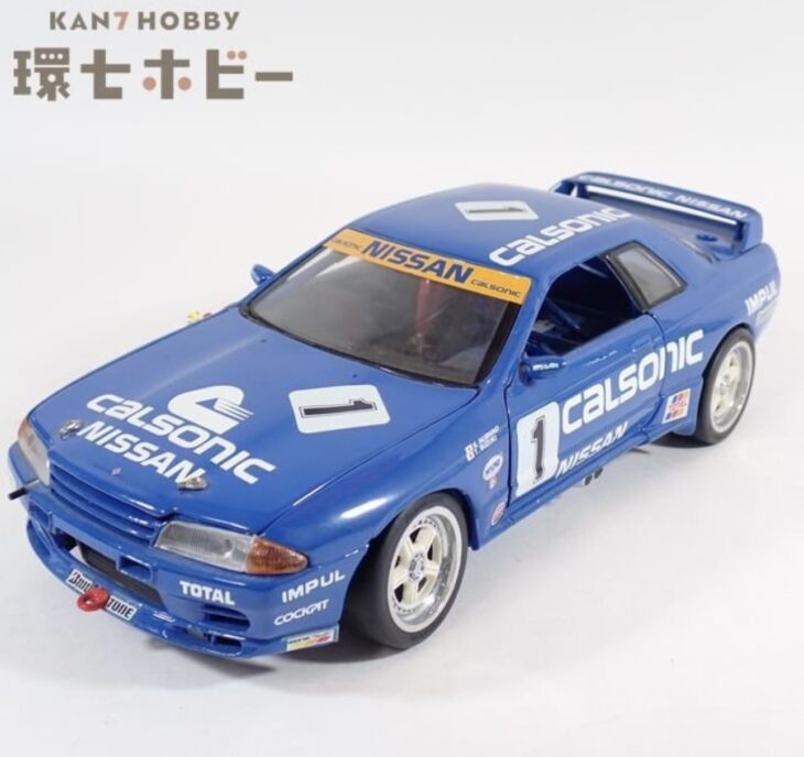 京商 1/18 ニッサン GTR スカイライン ブルー ミニカー
