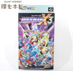 SFC ロックマンX3 スーパーファミコン ソフト 箱・説明書・ハガキ有