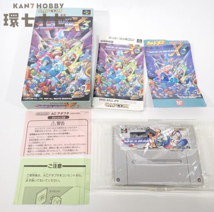 SFC ロックマンX3 スーパーファミコン ソフト 箱・説明書・ハガキ有