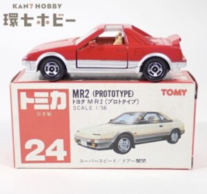 赤箱 トミカ 24 1/56 トヨタ MR2 プロトタイプ 日本製 ミニカー