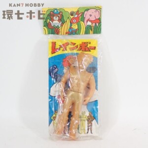 未開封 レインボーマン 黄金の化身 パチ 無版権ソフビ