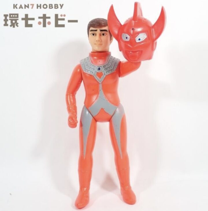試作品 ブルマァク ウルトラマンタロウ 面取れ マスク着脱 ソフビ