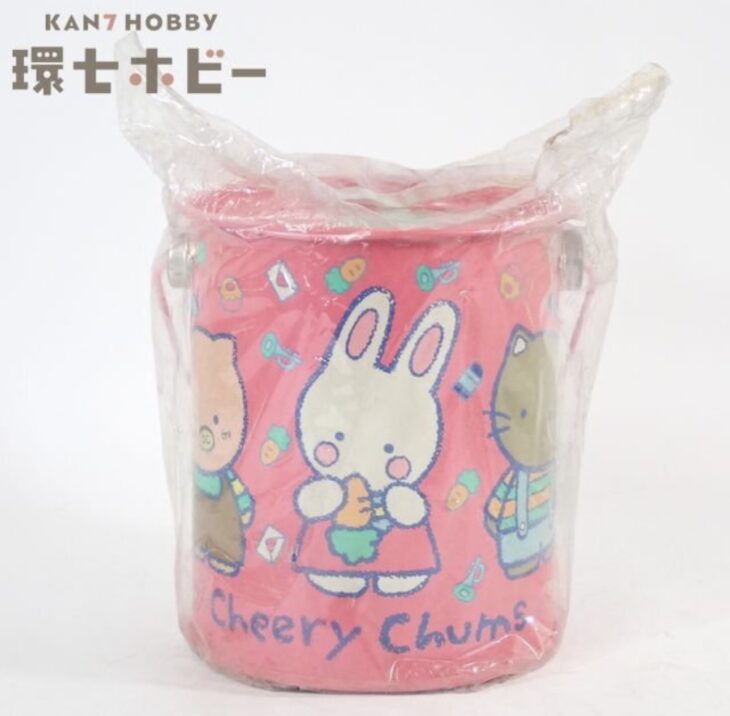 未使用 1984年 サンリオ チアリーチャム 貯金箱 缶