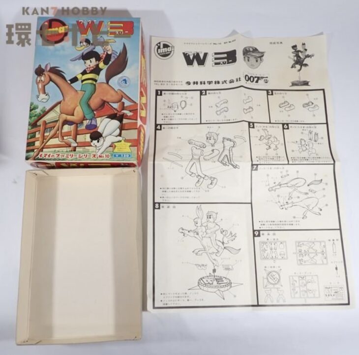 【空箱・説明書のみ】旧イマイ W3 ワンダースリー 空き箱 説明書 プラモデル