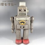 ヨネザワ スモーキングロボット ブリキ 日本製 全高約30cm ジャンク