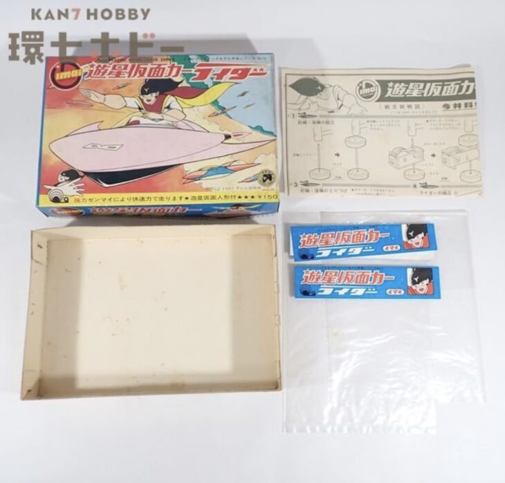 【空箱・説明書のみ】当時物 旧イマイ 遊星仮面カー ライダー 空き箱 説明書 プラモデル